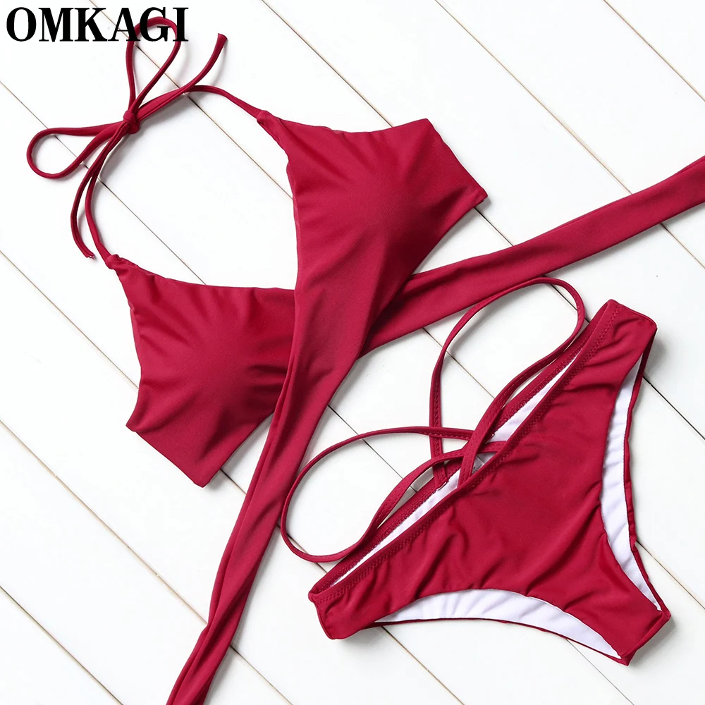 Buy Omkagi Brazilian Bikini 2018 Swimwear Women Swimsuit Bikinis Set Maillot De