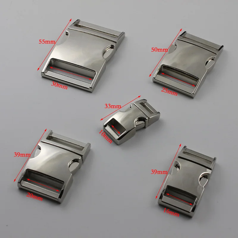 Новинка металлическая боковая изогнутая Пряжка для Паракорда браслета собаки