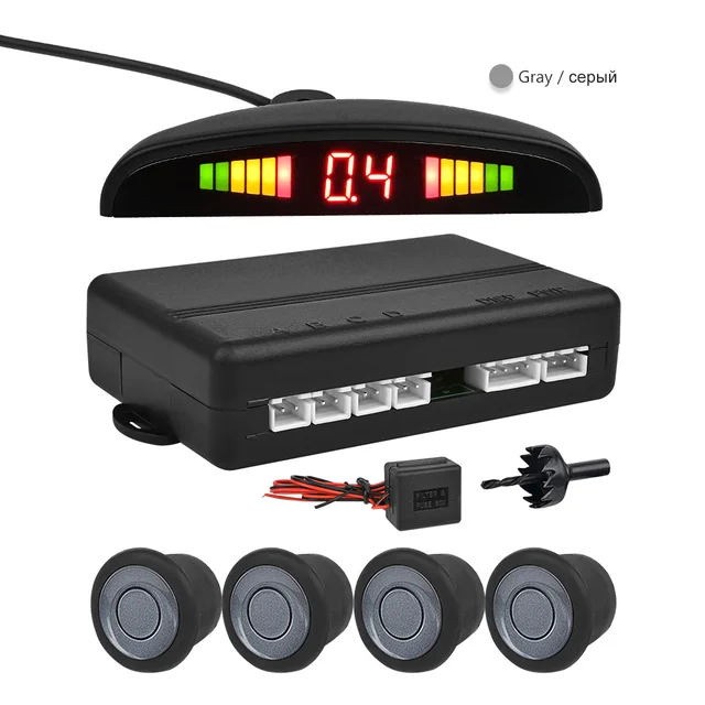 aoshike 24v 22mm with buzzer parking system sensor with 4 sensors reverse backup car parking radar for container truck parking sensors aliexpress