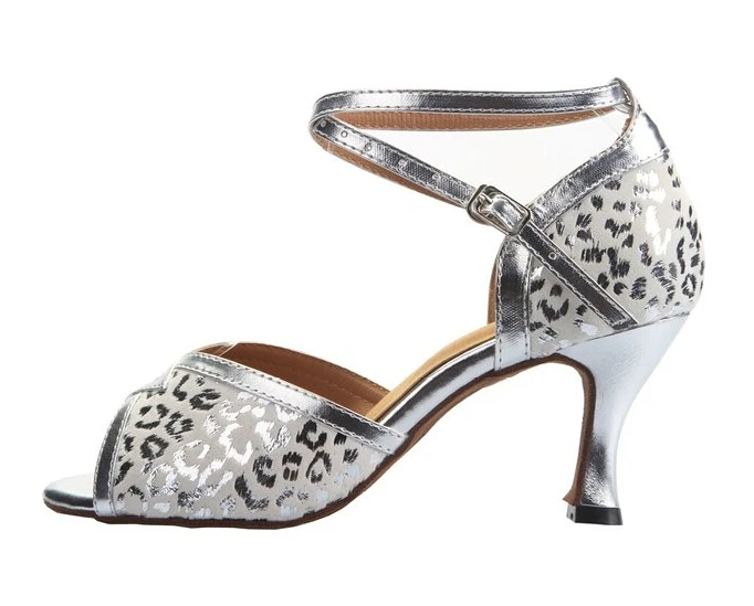 Wholesale Ladies Girls White Leopard Print Ballroom Latin Samba Salsa Ceroc font b Tango b font