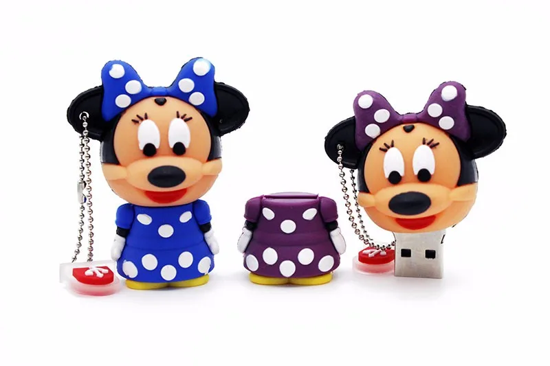 JASTER Minnie usb флеш-накопитель флешки 64 Гб 32 г 16 ГБ 8 ГБ 4 ГБ certoon брелок с мышью usb 2,0 карта памяти