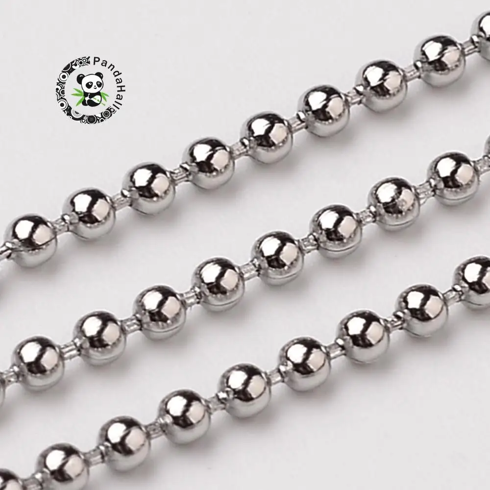 1.5mm 304 Stainless Steel Bead Ball Chains Necklace Chains Stainless