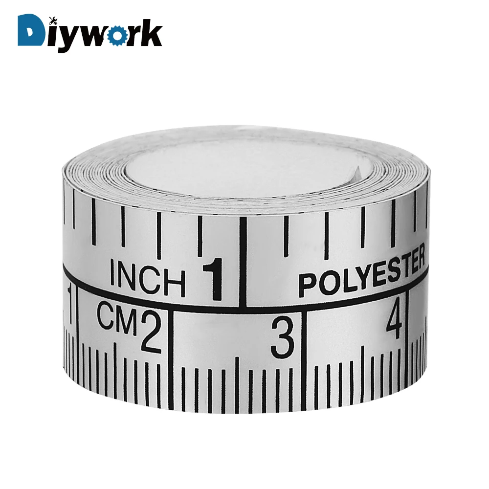 

DIYWORK 150cm PVC Metric Measure Soft Ruler Tape DIY Self Adhesive Measuring Tape Ruler Sticker Home Sewing Tool Accessory