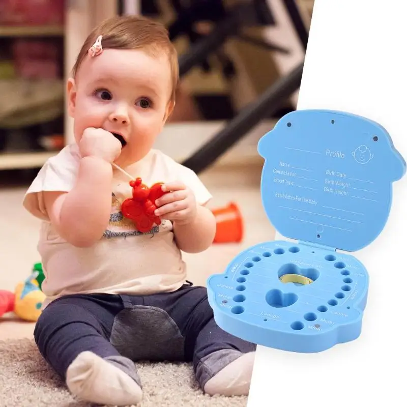 Детская пластиковая Силиконовая зубная щетка для малышей, коробка сувенир, креативная детская шкатулка для зубов, коробка для хранения