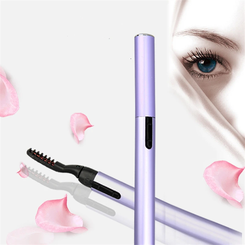 

1 PCS Beauty Electric Perm Heated Eyelash Curler Long Lasting Eyelash Curler Pen Perfect Big Eyes Eyelashes Tweezers Hot Sale