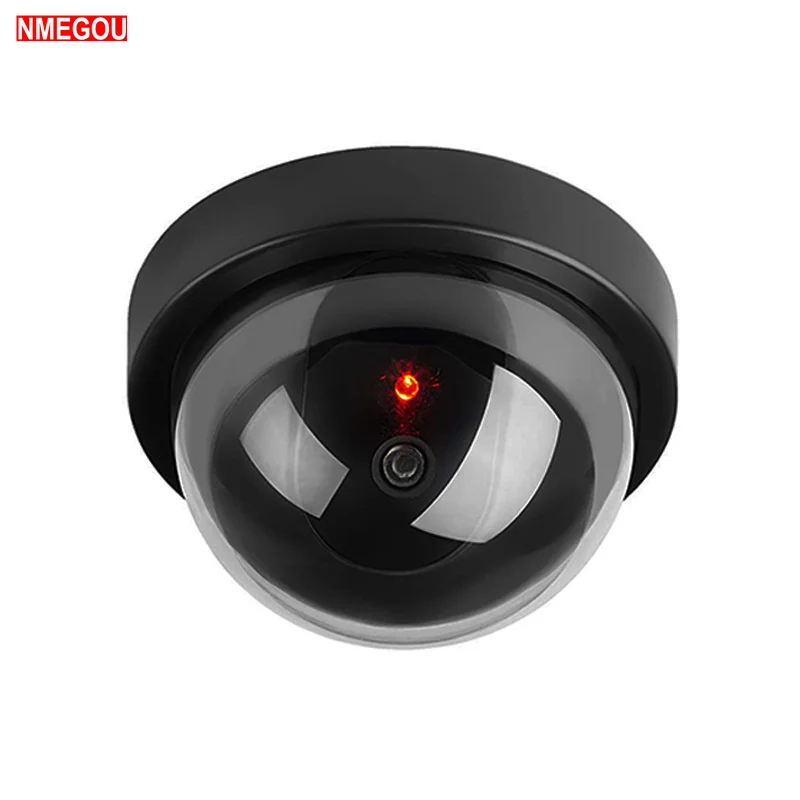 

Fake Surveillance Cameras Dummy Security CCTV Dome Simulation Camera Outdoor House Home Fake Video Telecamera with Red LED Light