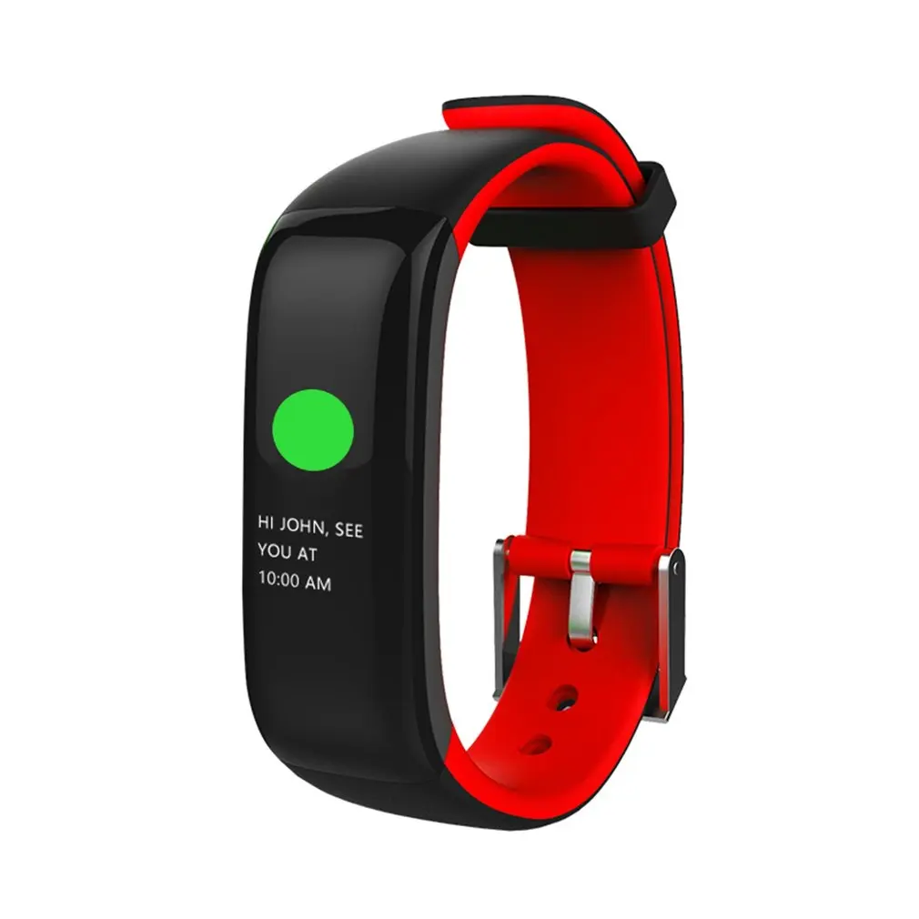 

P1 PLUS Smart Band IP67 Waterproof Color Display Fitness Bracelet Heart Rate Tracker Blood Pressure Monitor Wristband 2018