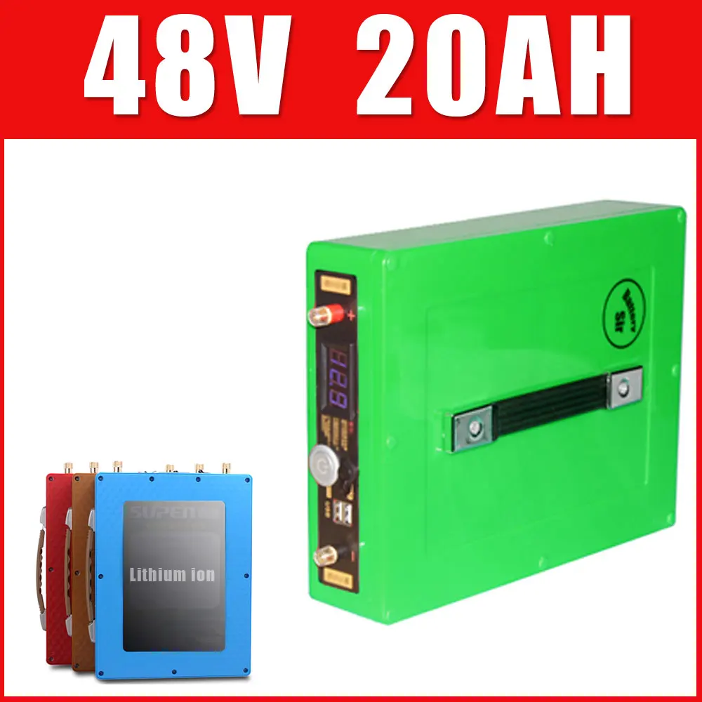 Электрический велосипед 48V 20AH батарея E скутера с 1000W 2000W BMS Водонепроницаемая