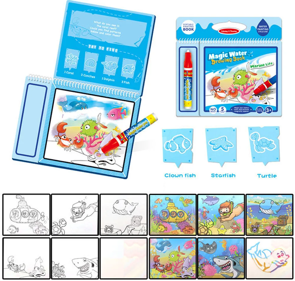 HIINST дети планшет для рисования водой Магия граффити образ Цвет Картина игрушки; детское нижнее белье; L828