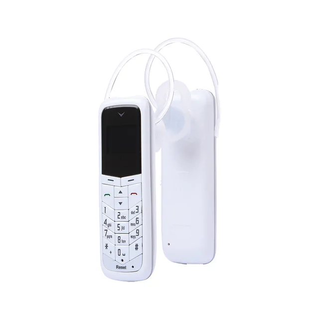 GT-Star BM50 разблокированный мини мобильный телефон Bluetooth наушники дозвон 0,66 дюймов с Hands Free сотовый телефон - Цвет: Белый