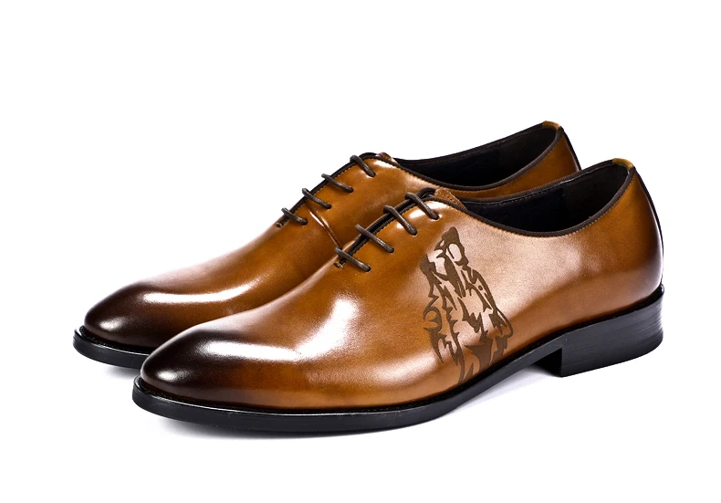 Mens Leather Casual Shoes Business Moccasins Men Wedding Shoe Men Genuine Leather Oxfords Shoes Black Leather Shoes Mens Size 45 (5)