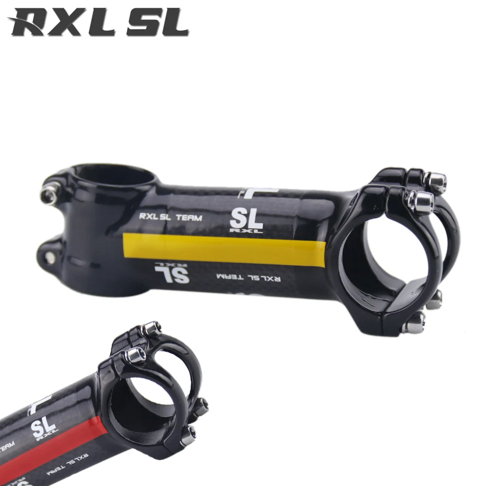 RXL SL Stem Carbon Road Bike 3K Glossy 28.6mm Carbon Stem Road 90mm Red