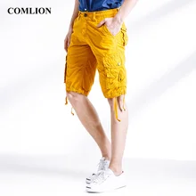 Шорты Для мужчин камуфляж Multipocket шорты Для мужчин свободные Военная короткие брюки для Для мужчин новые летние Костюмы Бермуды карго F3