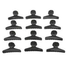 12 шт., заколка-бабочка для женщин и девочек, цветная секция для волос, заколки для укладки, аксессуары для волос