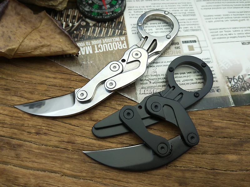 LCM66 механический karambit Скорпион коготь нож открытый кемпинг джунгли выживания битва Фиксированным Лезвием Охотничьи ножи самообороны тоже