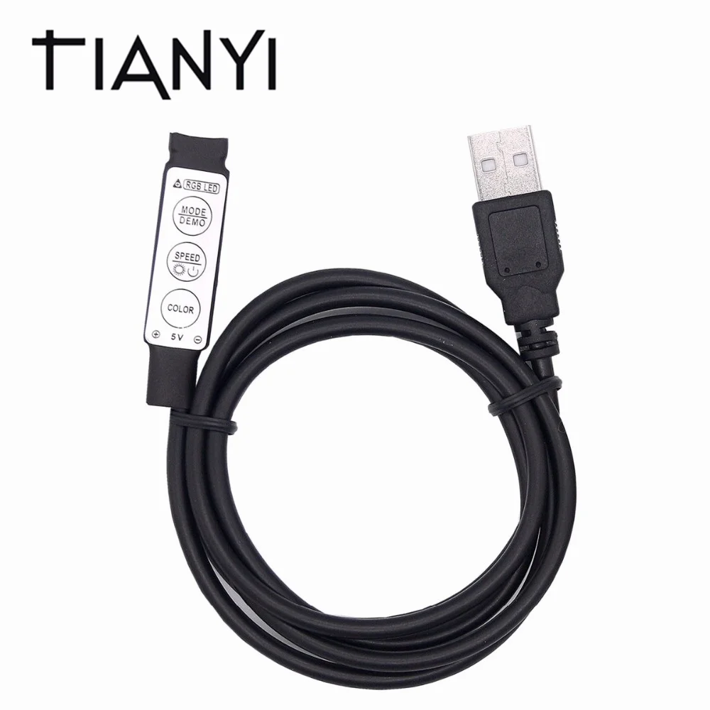 DC 5V USB LED RGB Controller Mini 3Key 4Pin Remote Dimmer For SMD 5050 2835 Strip Light | Лампы и освещение