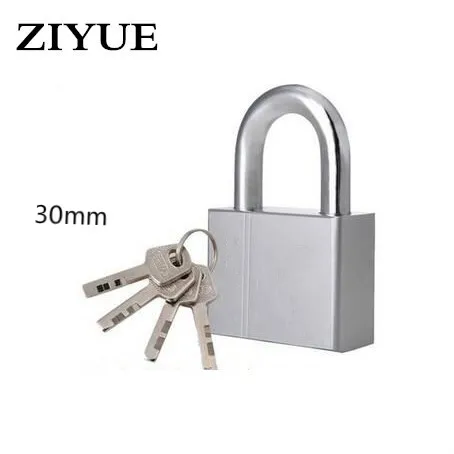 

Free Shipping 30 mm Short Beam Padlock Blade Lock Stainless Steel Square Padlock Lock Warehouse Door Lock