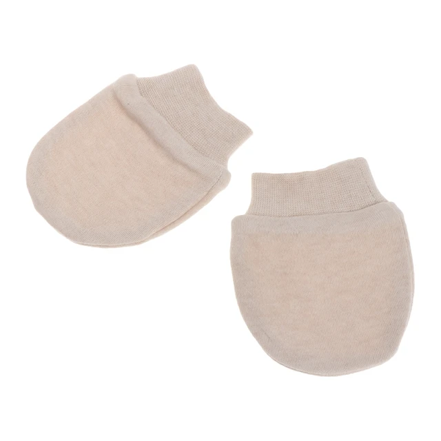 1 Pair Baby Anti Scratching Gloves Newborn Protection Face Cotton