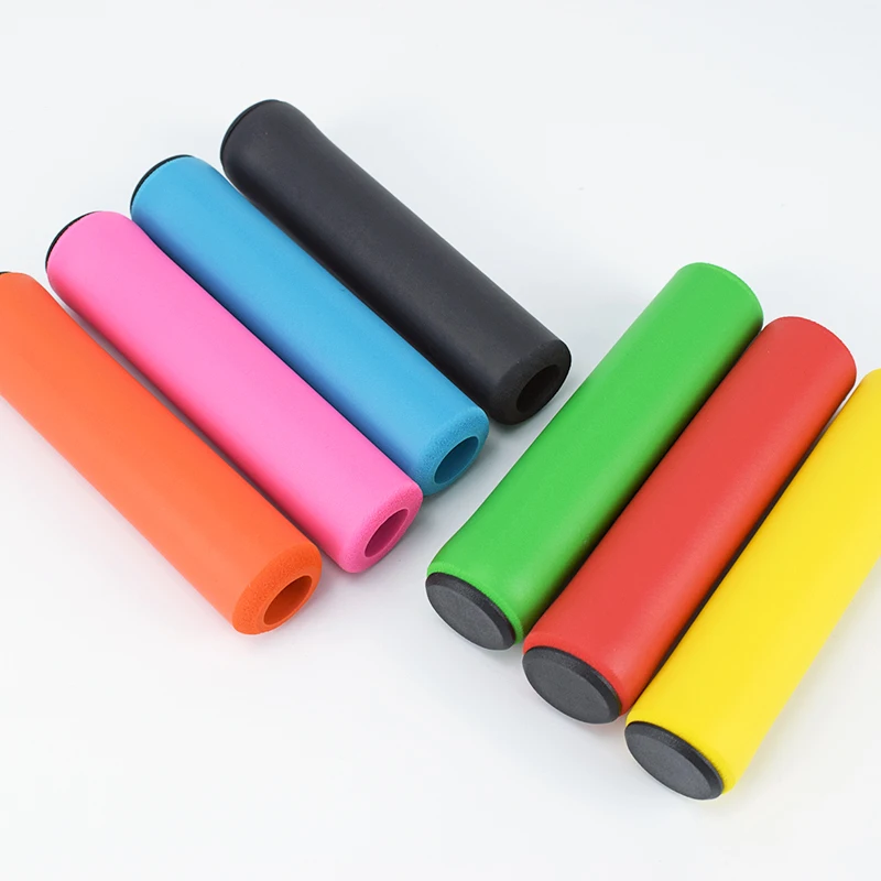 7 цветов руль велосипеда ультра легкие силиконовые противоскользящие ручки для велосипеда Материал высокой плотности горные части ручки велосипеда