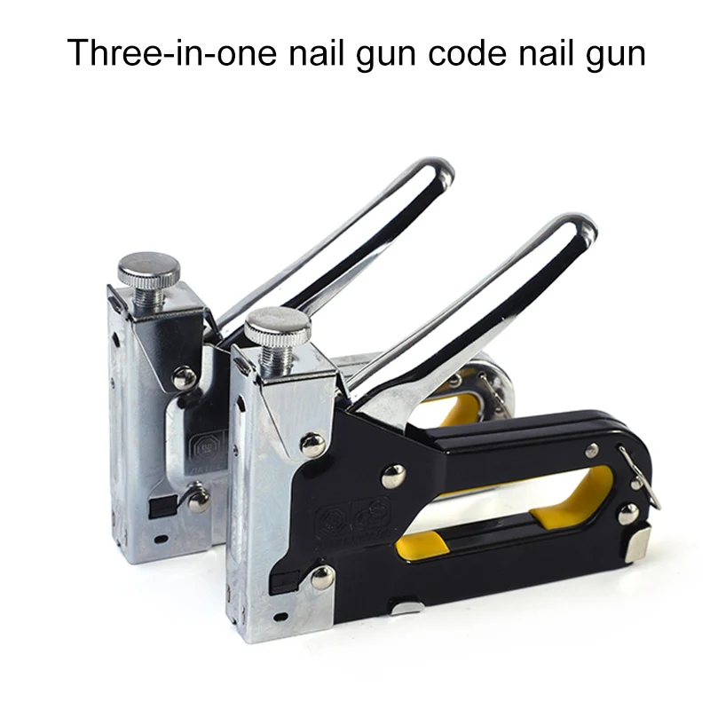 

New Hot 3 in 1 Manual Stapler Nail Stapling Machine with Nails for Woodworking Heavy Duty