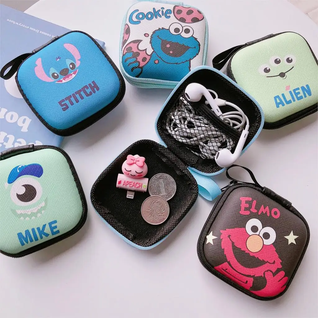 

Unicorn Sailor Moon Stitch Pattern Storage Bag Earphone Box USB Cable Zipper Bag Cases Cover 7.5cm*7.5cm