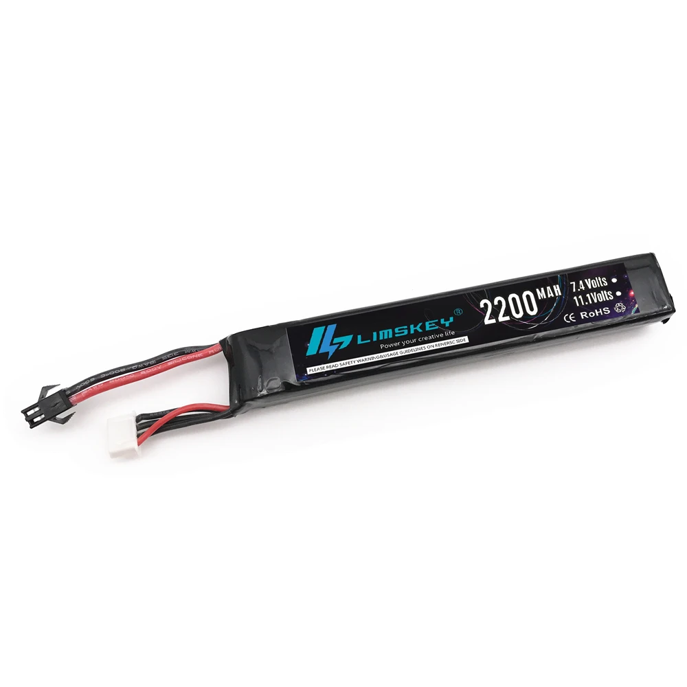 2 шт. Limskey 11,1 V 2200mAh 30C Max 60C 3S мини страйкбольный пистолет RC модель вертолета Квадрокоптер RC LiPo батарея страйкбольный пистолет батарея