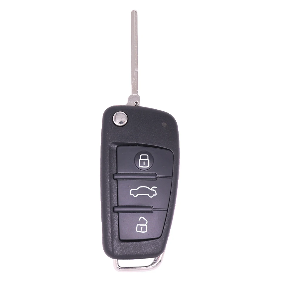 3 кнопки Складной флип пульт дистанционного ключа оболочки корпуса брелок для Audi A6L Q7 A2 A3 A4 A6 A6L A8 TT 2008 2009 2010 2011 серии Fob чехол