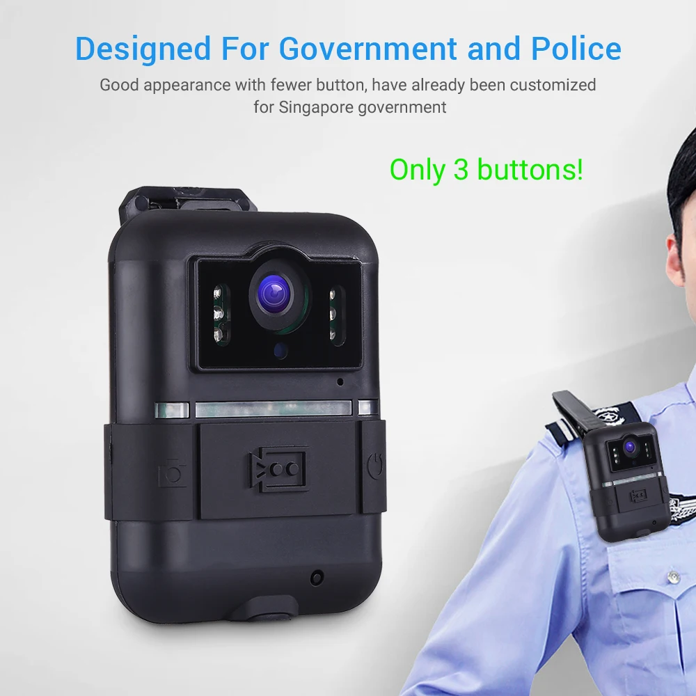 Boblov Wifi камера для ношения тела 32 Гб WN11 1296P Novatek 96658 Ultra HD полицейская с поворотом на
