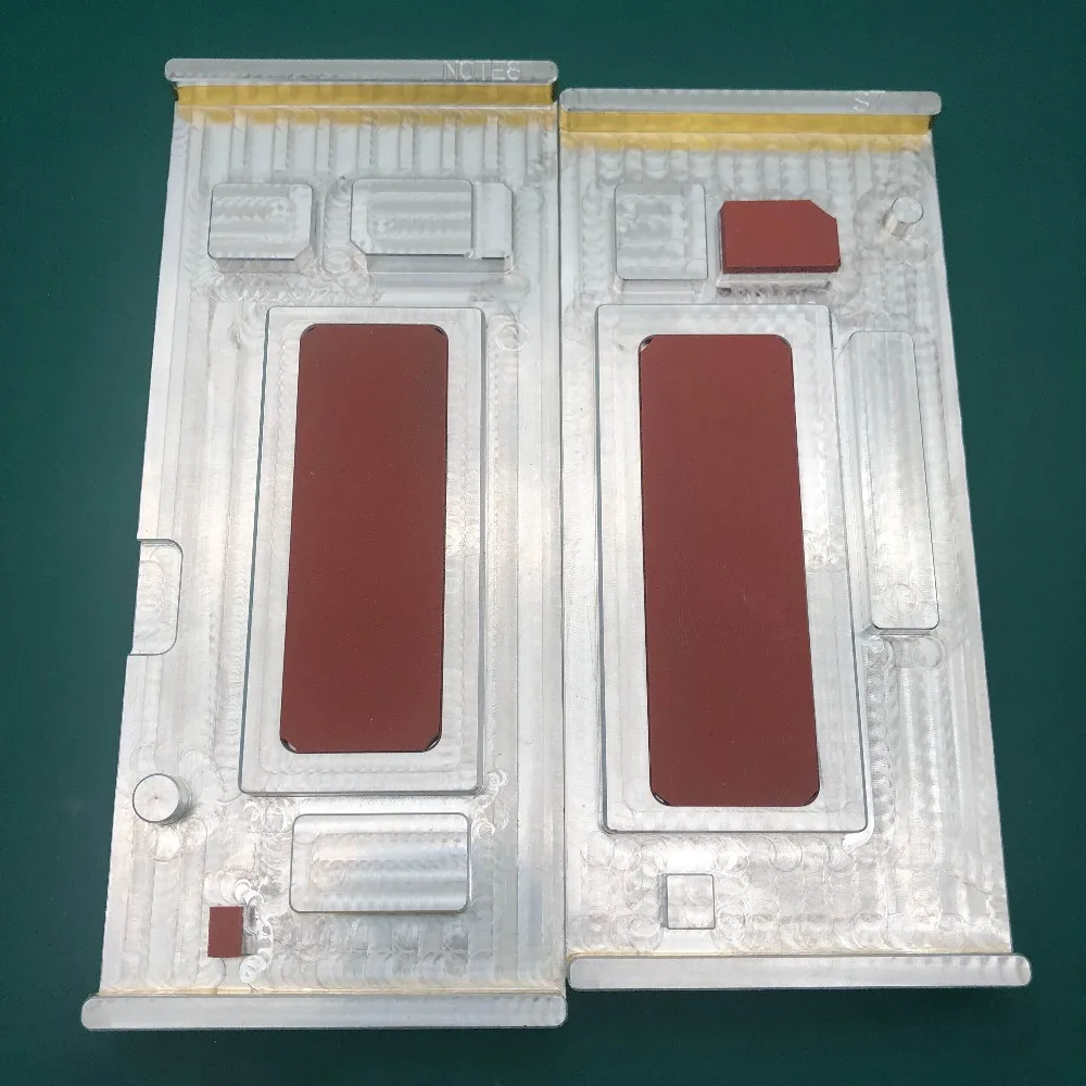 

LCD laminating mold For samsung Note 8 lcd display touch screen glass in frame positioning laminating edge lcd cleaning repair