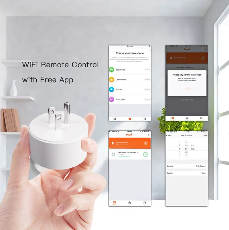 Smart Wifi Plug with APP support Alexa Google Home Programmable Smart Socket Wifi Plug IFTTT Remote Control by Wifi Smart Home