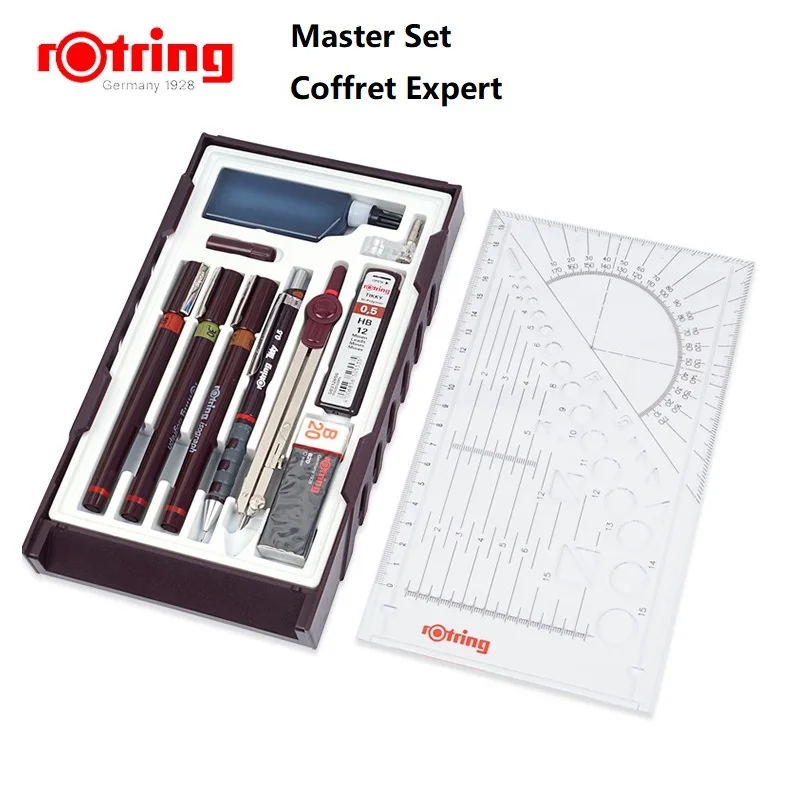 Rotring Master Set/Junior Set изограф заправленные чернила пористые ручки набор инструментов для рисования