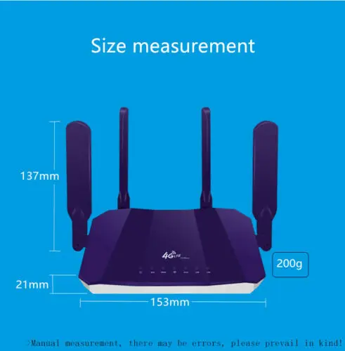 Беспроводные Wi Fi роутеры 300 Мбит/с Внутренний LTE роутер 4 антенны полный диапазон