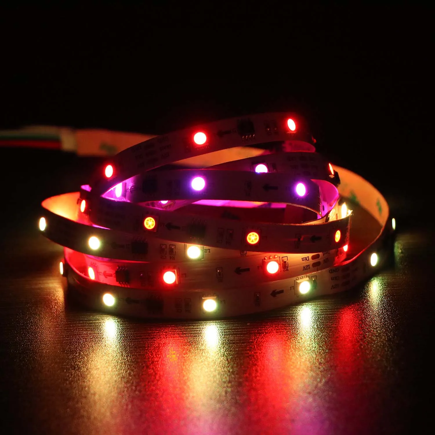 Programmable LED Light Strip 6.6ft 5050 RGB 60 Cuttable