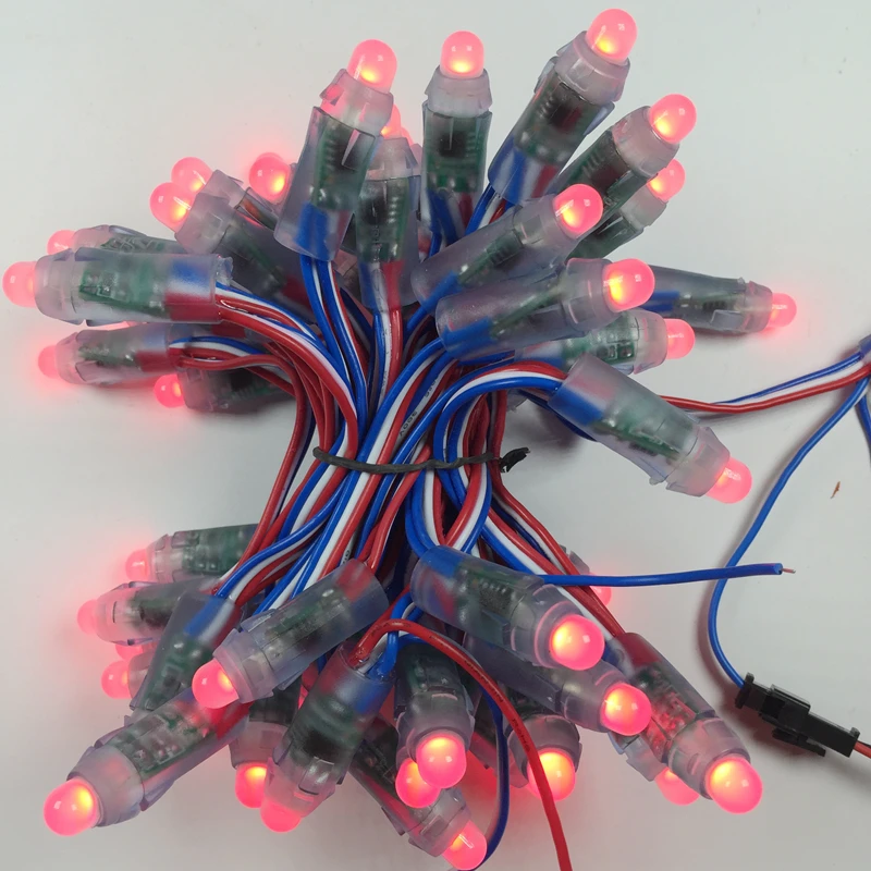 1000 шт. DC5V 12 В WS2811 IC RGB светодиодный модульная светящаяся гирлянда мм полноцветная