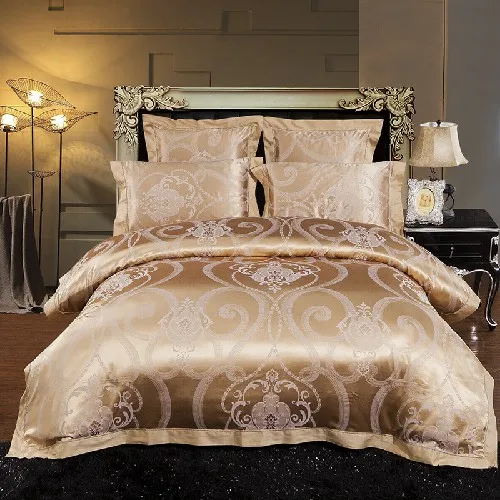 bedding set 2 4/6 шт египетского хлопка шелк тутового Роскошные Постельное белье King size Ультра-мягкие Простыня Кровать подшивок п - Цвет: bedding set 2