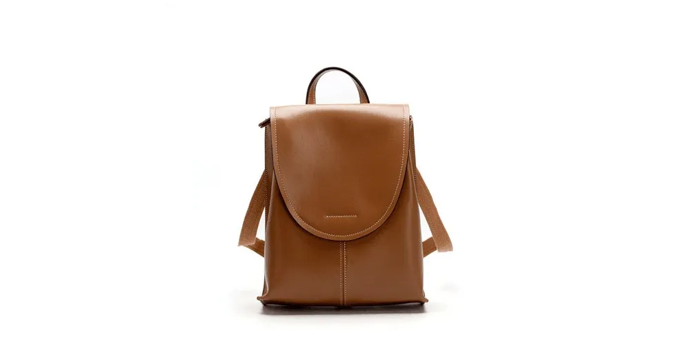  2018 new style women genuine leather cowskin soft backpack outdoor leisure bag - 32962912319