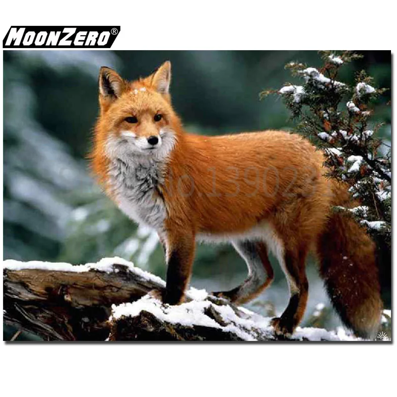 5D DIY Diamond Fox on the snow Crystal Resin Full Square or Round Mosaic Sticker Embroidery Crafts Painting Gift set WYZ18810 | Дом и сад