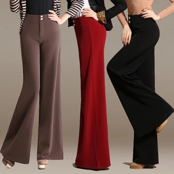 

2020 spring and autumn Fashion casual brand female women ladies girls plus size high Waist wide leg dance pants clothing