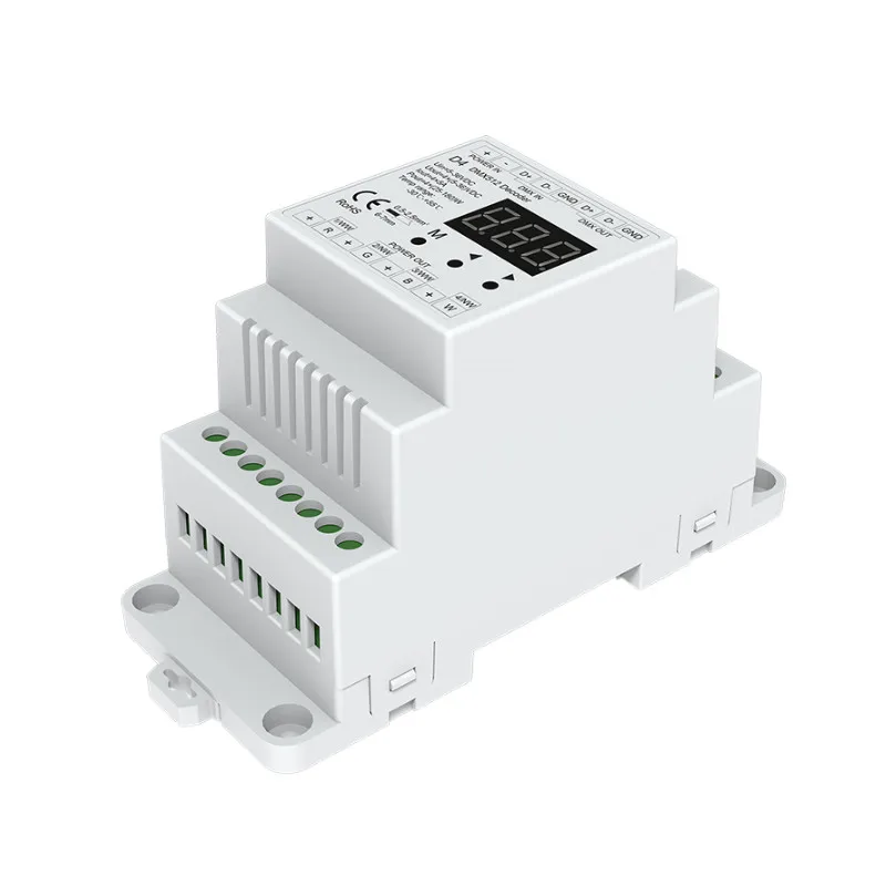 Новый 4 CH постоянного Напряжение DMX512 декодер RGB/RGBW светодиодные ленты контроллер