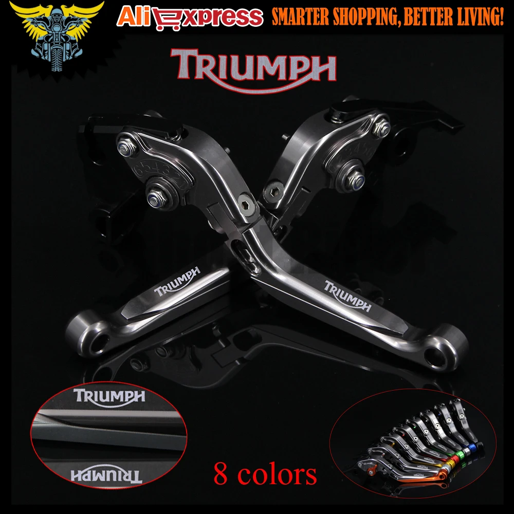 

8 Colors full Titanium Adjustable Extendable Motorcycle Brake Clutch Levers For Triumph ROCKET III CLASSIC 2007 2008 2009 2010
