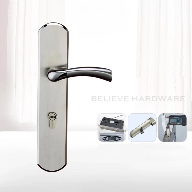 KINLONG W61203144C Entrance Door Locks 304 Stainless Steel Lever Handle