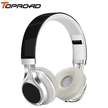 TOPROAD проводные наушники 3,5 мм Складная стереогарнитура audifonos наушники повязка с микрофоном для IOS Andorid смартфон компьютер