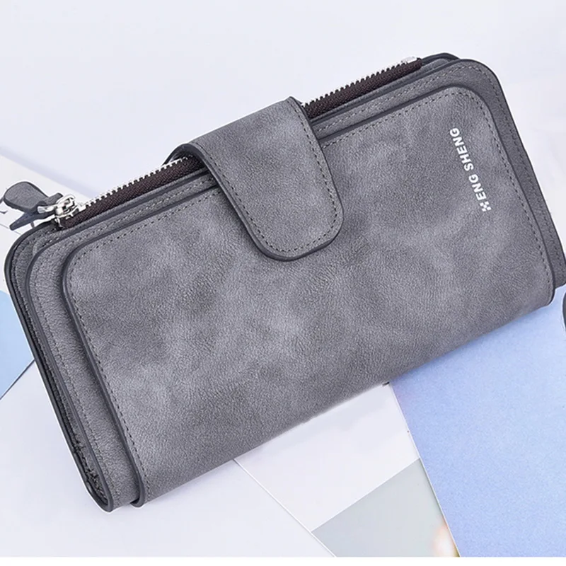 السيدات ثلاثة أضعاف طويلة نمط محفظة محفظة المرأة متعددة الوظائف محفظة الإناث متعددة بطاقة حافظة للبطاقات