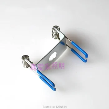 

10pcs/lot, embedded installation, fixed spring snaps / clip for LED ceiling lamp spotlight downlight, Spotlights, Aisle lights