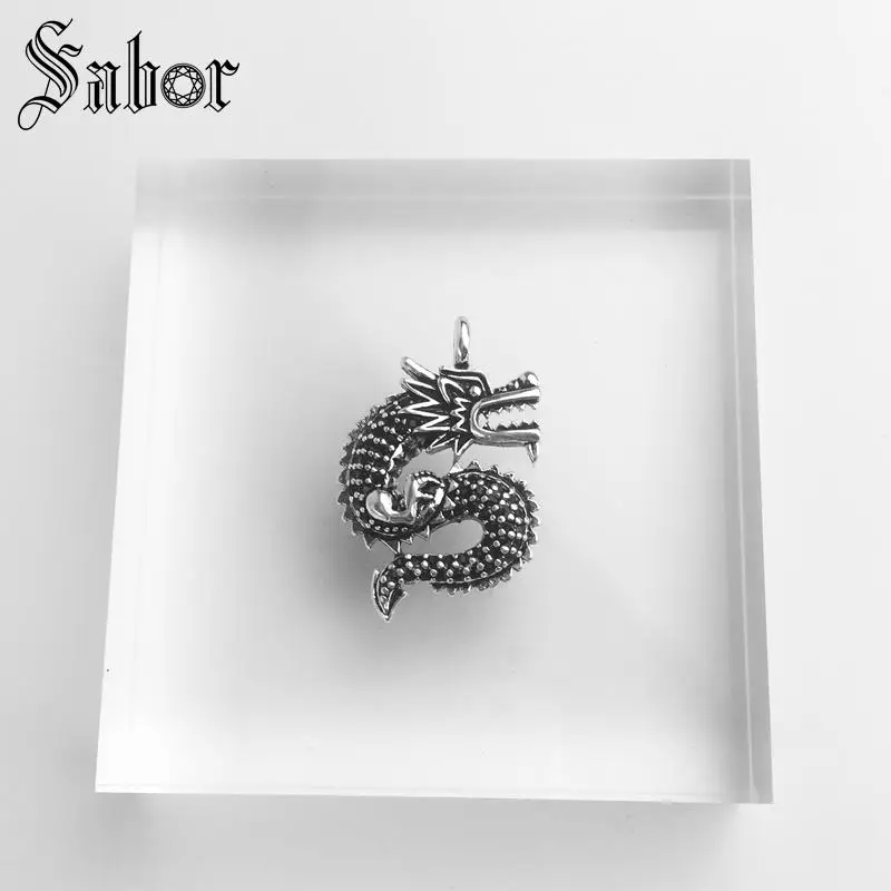 Кулон с лошадью скорпионом и драконом серебряного цвета Панк подарочное