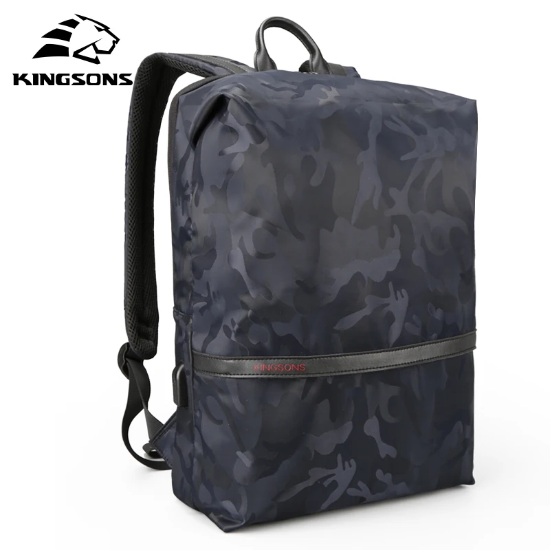 

Kingsons Unisex Portable Large Capacity Laptop Backpack Women Student Double Shoulder Bags Water Repellent Bag for Boy and Girl