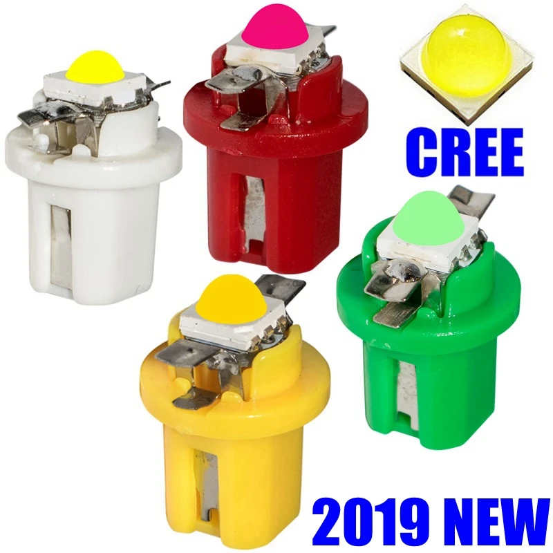 Новинка 10 шт. Сверхяркие светодиодные лампы T5 B8.5D 8.5D b8 5 с чипом Cree индикатор