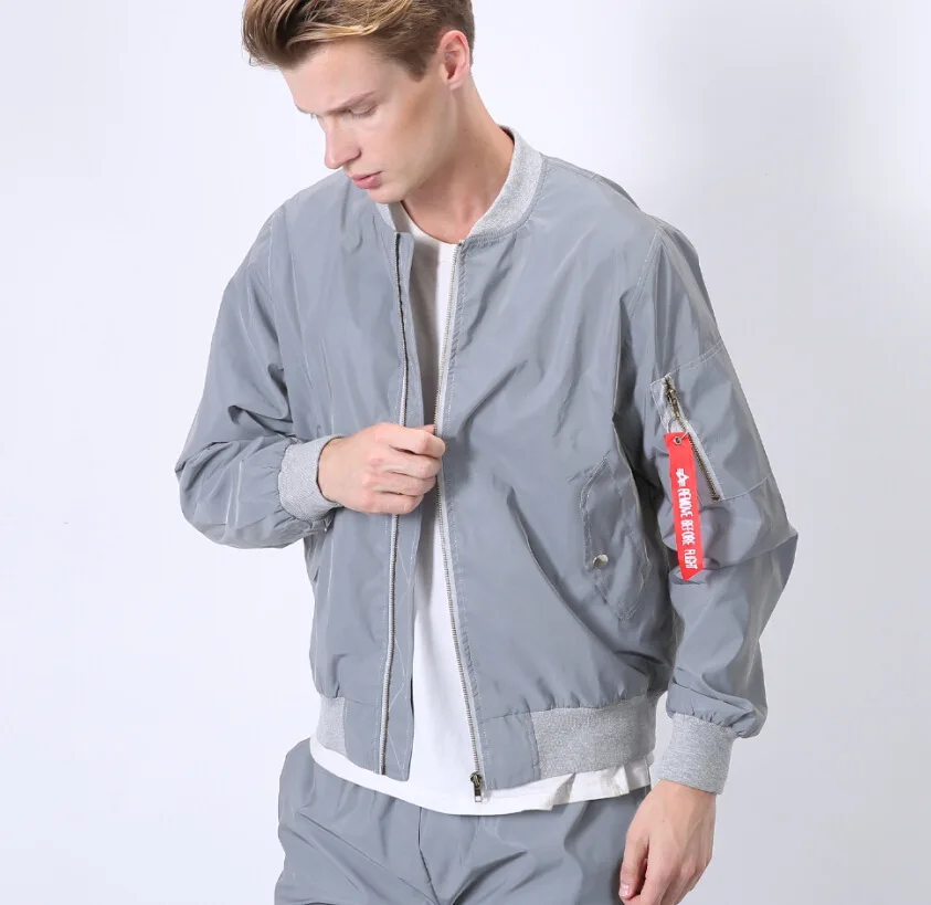 3m reflective bomber jacket