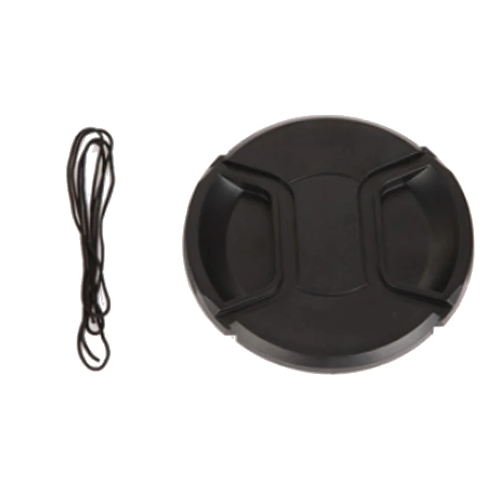 Black Plastic 58mm Snap-On Lens Cap For Camera Canon Lens Filter Adaptor