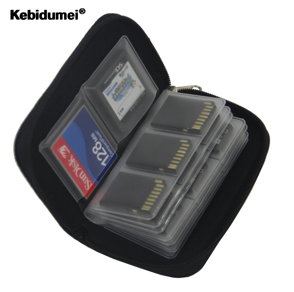 

kebidumei Memory Card Cases SDHC MMC CF for Micro SD Card TF Cards Memory Stick Storage Bag Carrying Pouch Protector